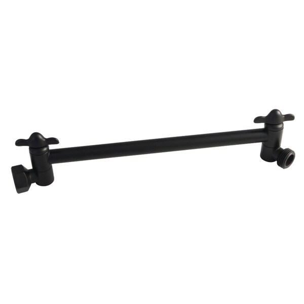 Kingston Brass K153A0MB 10" High-Low Shower Arm Adjustable, Matte Black K153A0MB - main